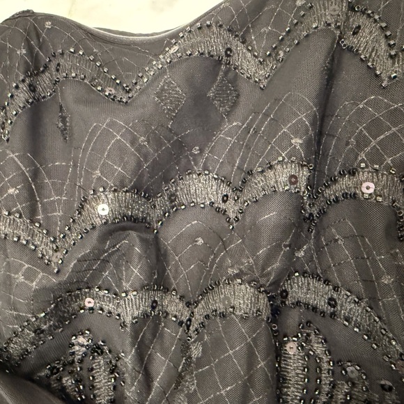 Shoshanna Jasmina Strapless beaded top bow Gown Maxi Dress Womens Size 6 Black - Picture 15 of 15